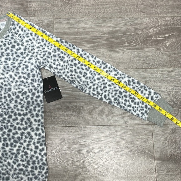 NWT Cuddl Duds Sweater Knit Pajama Top and Jogger Pant Set Leopard Print XS - Picture 5 of 15